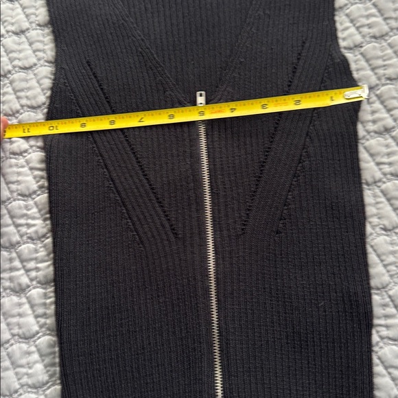 Sandro Black Ribbed Knit Tank Top - Picture 8 of 8